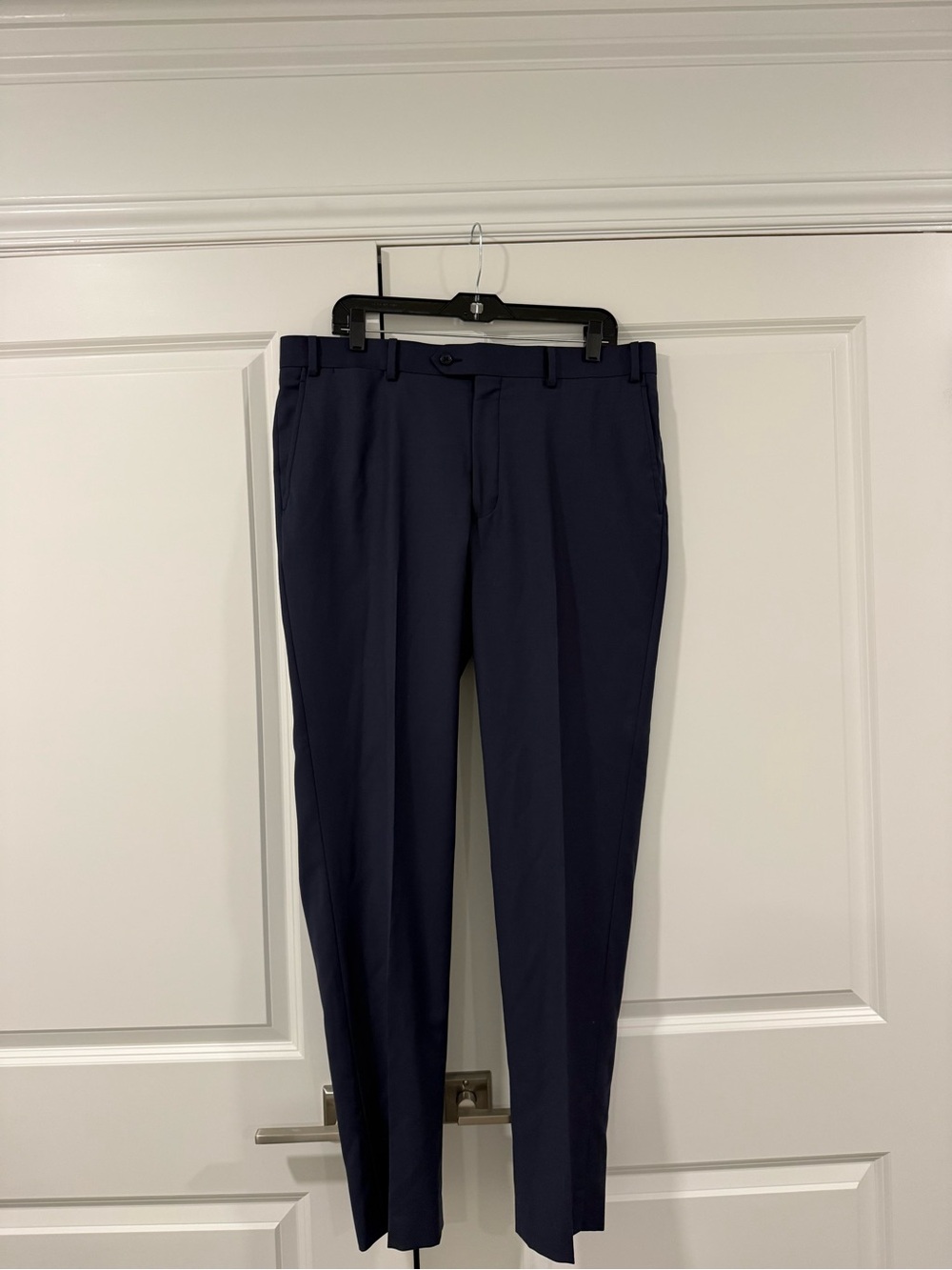 Men's Tailored Dress Pants in Navy - Sleek Professional Trousers